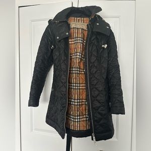 Burberry Quilted mid length jacket